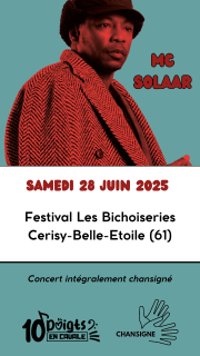 Concert de MC Solaar - Festival Les Bichoiseries - 10 Doigts en Cavale
