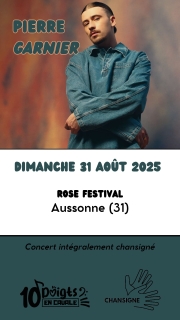 Concert de Pierre Garnier -  Rose Festival - 10 Doigts en Cavale