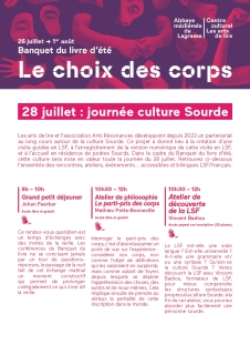 Journée Langue des signes et culture Sourde au Banquet du Livre - Arts Résonances