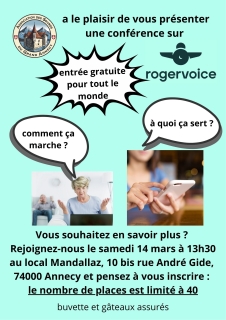 CONFERENCE ROGER VOICE - Association des Sourds du Grand Annecy