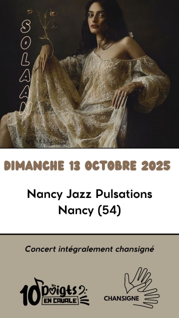 Concert de SOLANN - Festival Nancy Jazz Pulsations