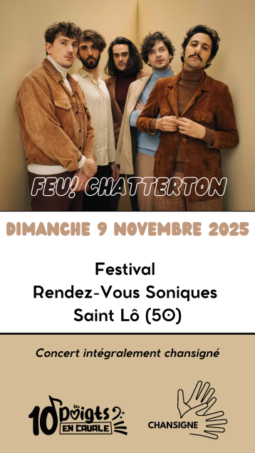 Concert de Feu! Chatterton - Festival Les Rendez-Vous Soniques